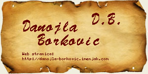 Danojla Borković vizit kartica